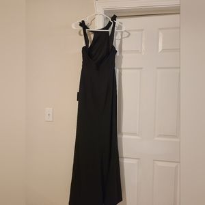 Like a Dream Black Halter Mermail Maxi Dress